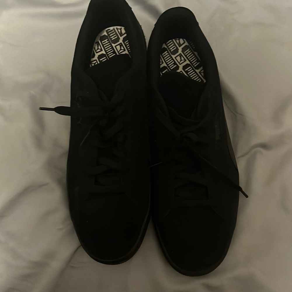 All black slightly worn